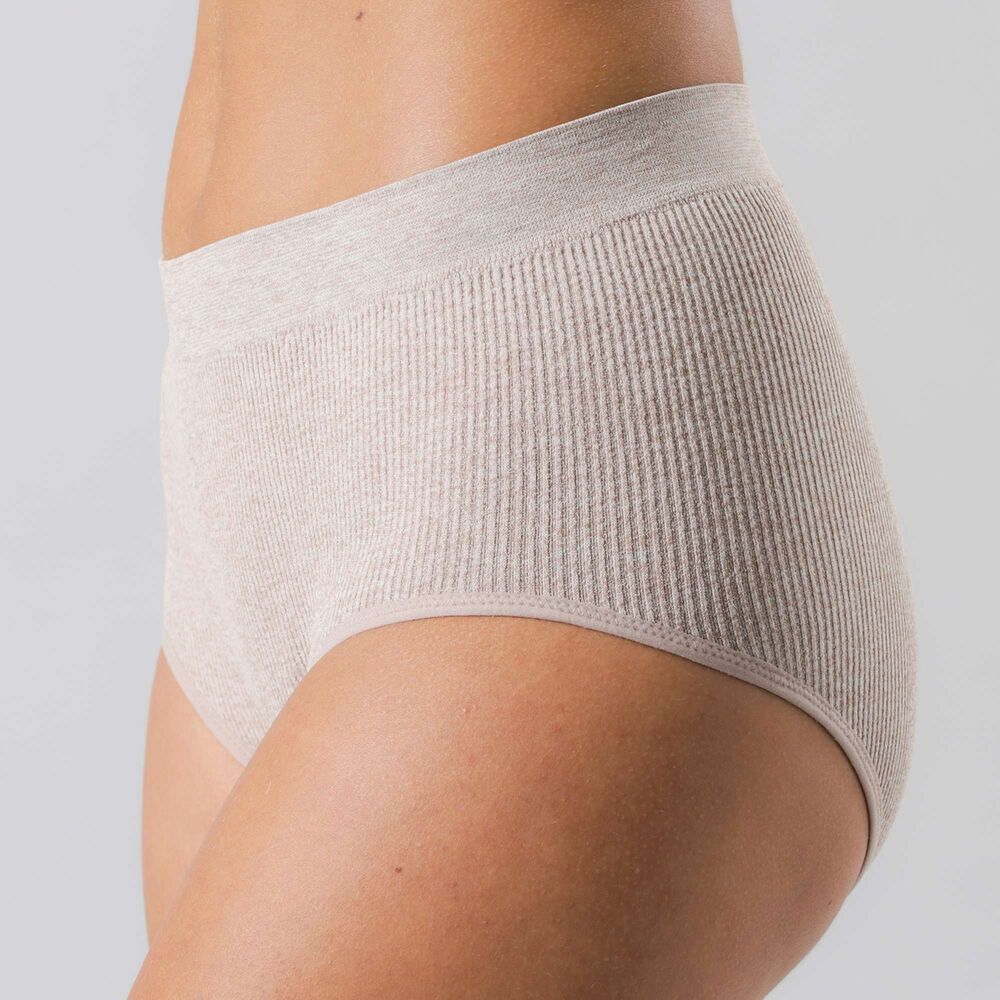 Pack 2x Calzon Alto Rib Sin Costuras Mujer Flores 25168-202 image number 3.0